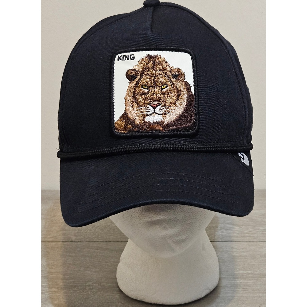 Goorin Bros The Farm Hat Cap Trucker Snapback Black Lion King Animal